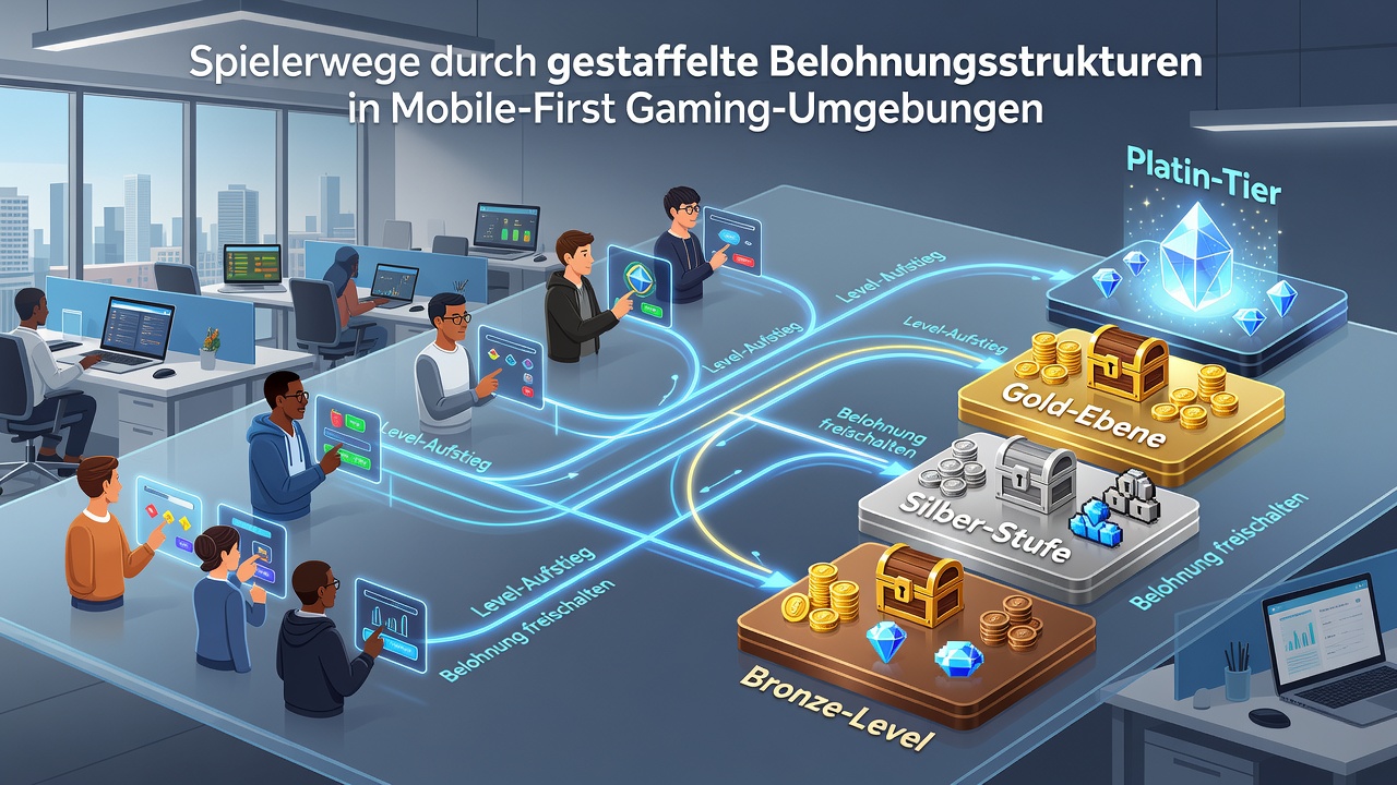 Darstellung mobiler Nutzerpfade und gestaffelter VIP-Programme in deutschen Gaming-Apps